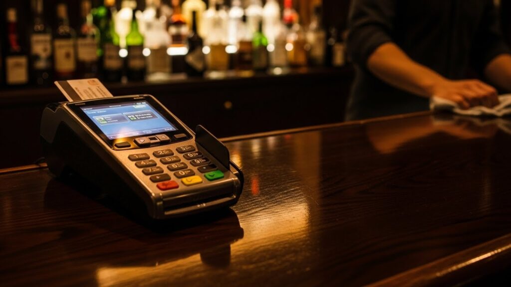 Payment Card Machine for Bar