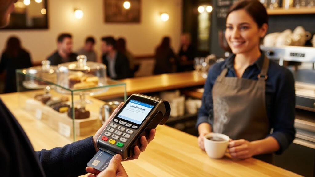 Payment Card Machine for Cafe