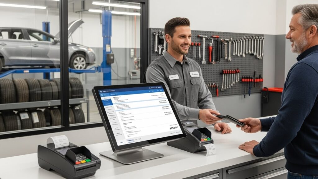 Payment Card Machine for Car Garage